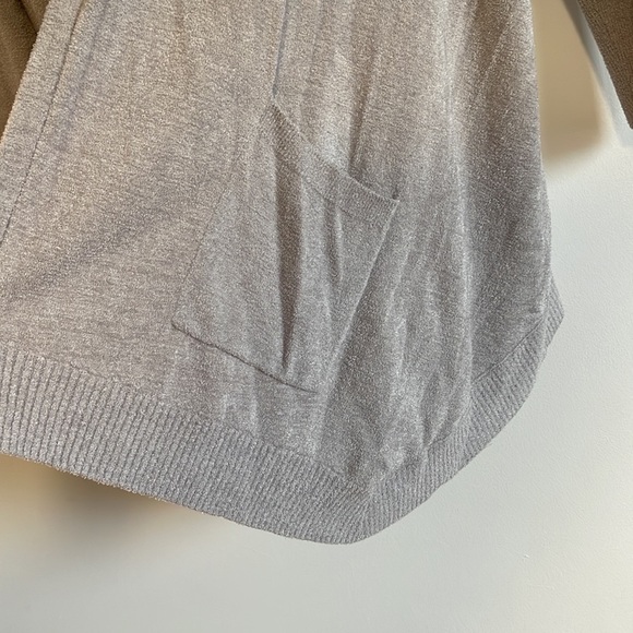 Barefoot Dreams Cardigan Cozy Chic Ultra Lite XS Gray Hood Soft Leisure Pajama - Picture 5 of 14